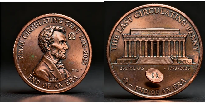 쿠쿠스토어 2025년 최종 페니 링컨 기념주화 마지막 미국 1센트 구리 수집가, 05 temple penny