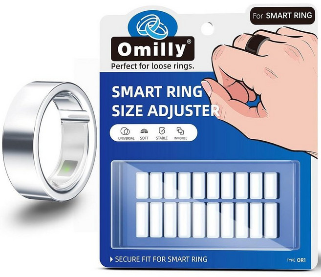 스마트 링 사이즈 조절기 - Oura Ring Gen 4/3 삼성 갤럭시 링 울트라 휴먼 에어 RingConn 2/1 Amazfit Helio용 120피스 보이지 않는