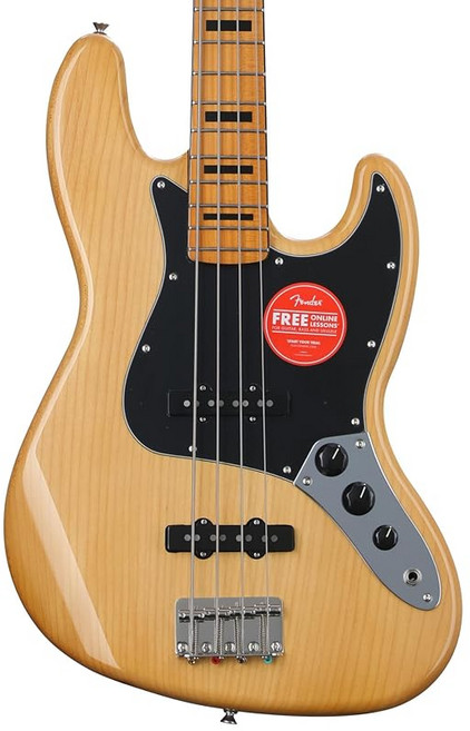 Squier by Fender Classic Vibe '70s Jazz Bass Maple Fingerboard Natural 일렉트릭베이스 소프트, 1개, 상세페이지 참조, 상세페이지 참조