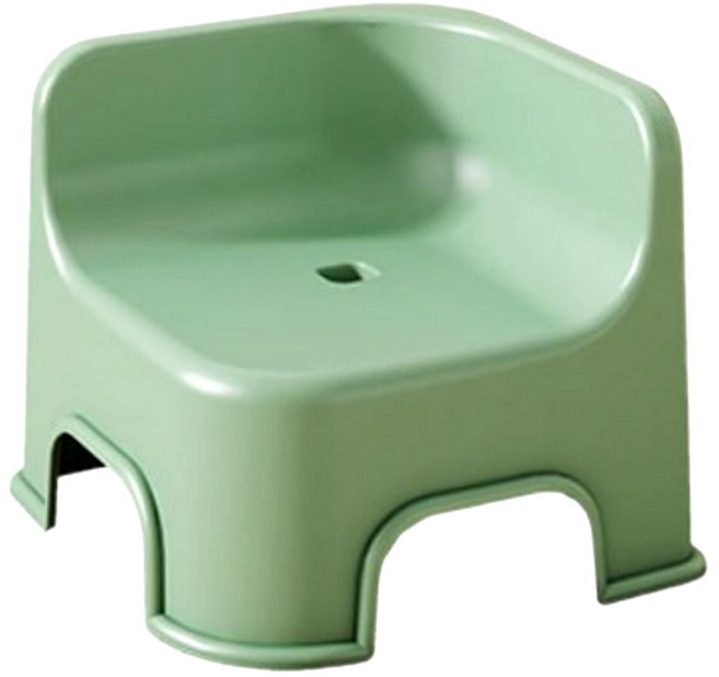 아기 어린이 유아 의자 놀이바 욕실 주방 다용도 등받이 모서리 낮은 미니 단쵸, 초록
