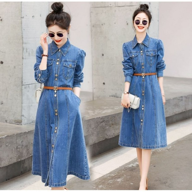 여성용 여성원피스 롱원피스 데님원피스 청원피스 -SD5G2