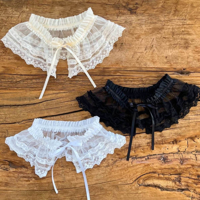 여아 레이스 샤 페이크 목 넥케이프 유아 아동 키즈 초등 겨울 레이어드카라 자매룩