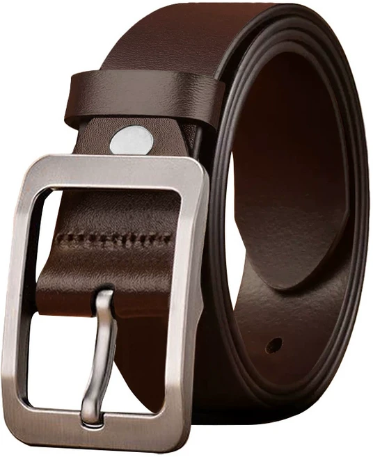 남성 클래식 천연 소가죽 정장 캐주얼 벨트