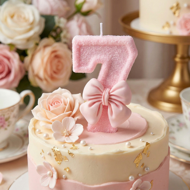 솜사탕 왕리본 럭셔리 숫자초 웨딩 백일 돌잔치 결혼기념일 환갑 특별한 생일 100일 넘버, 1개, 100g, 3번