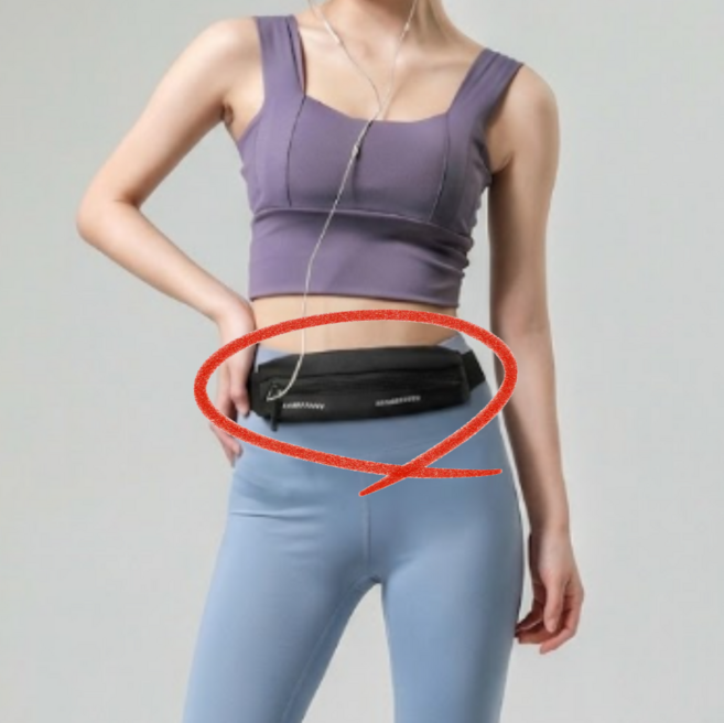 인스킨 초경량 초밀착 슬림 러닝벨트 힙색