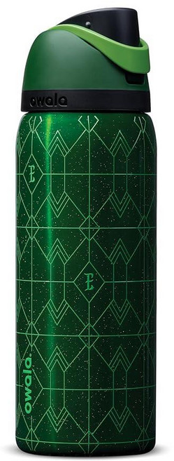 Owala 해리 포터 FreeSip 단열 스테인리스 스틸 물병 빨대 포함 BPA 프리 스포츠 여행에 적합 709.8ml(24온스) 래번클로 390482, Wicked, Elphaba