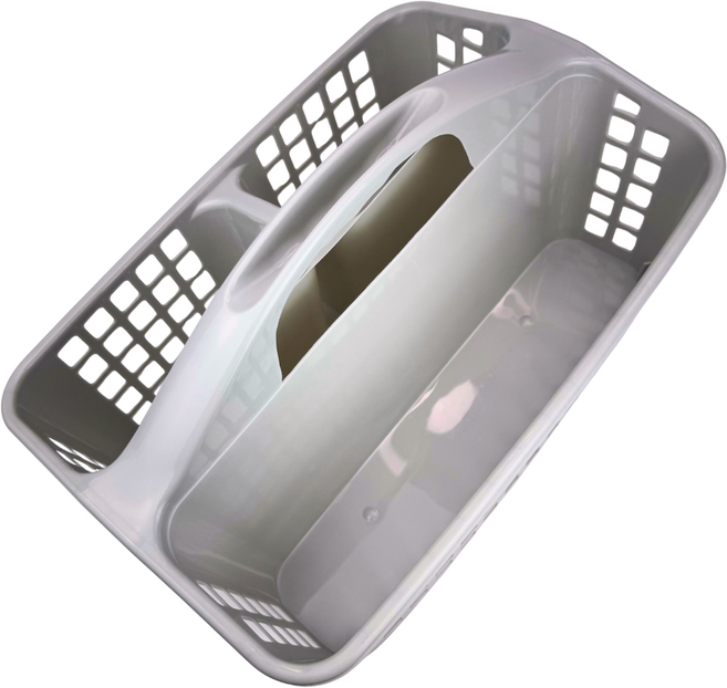 바이빈이 3단 칸막이 목욕바구니, 그레이, 1개