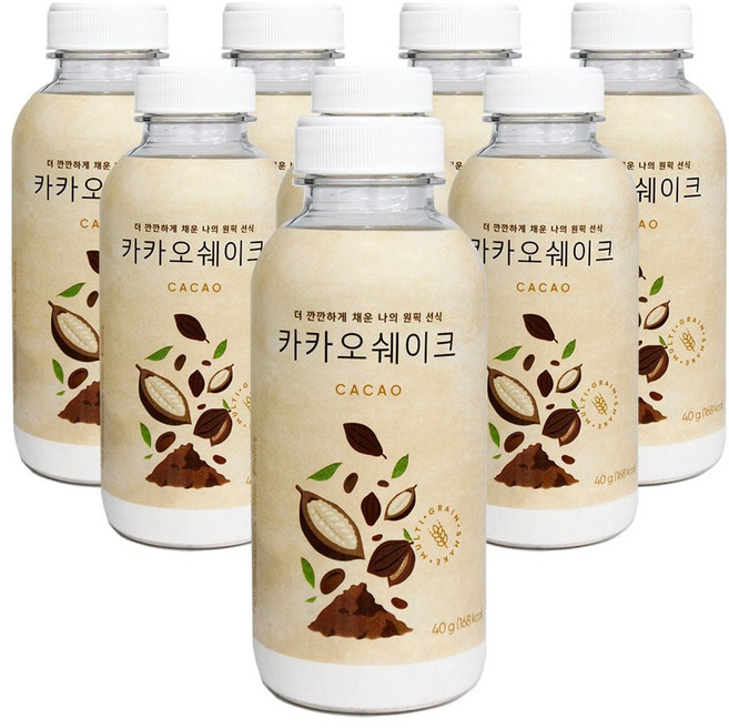 카카오 쉐이크 선식가루 40g 8개 shd*42645ob, 1
