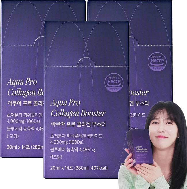 아르담 아쿠아 프로 콜라겐 부스터 100 달톤 안개 분자, 3개, 280ml - 쿠팡