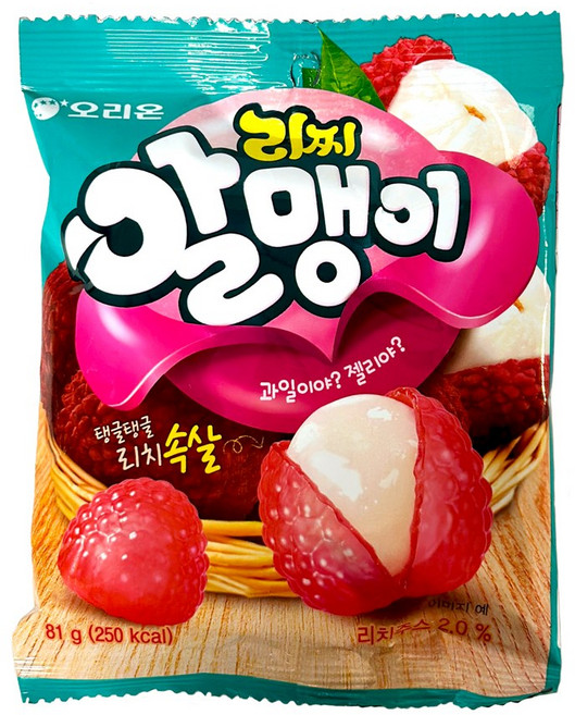 오리온 리찌알맹이+사은품, 81g, 9개