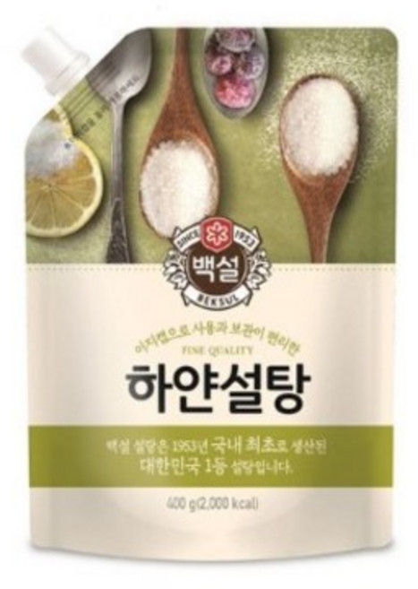 백설 하얀설탕, 400g, 3개