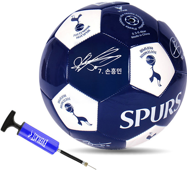 토트넘 사인 축구공 네이비, TT04 + PUMP(BLUE), 1개