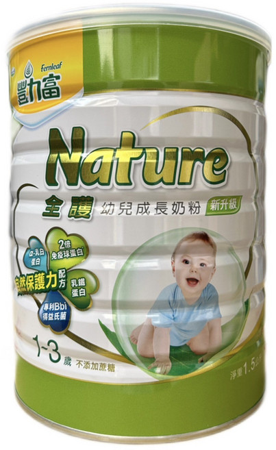 豐力富 Nature 全護幼兒成長奶粉 1-3歲, 1.5kg, 1個