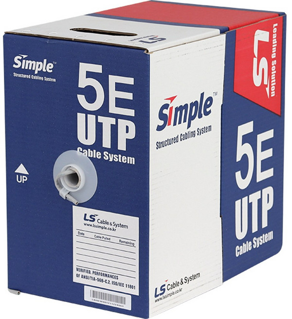 LS전선 UTP 랜케이블 Cat5e (100m 컷팅), 1개