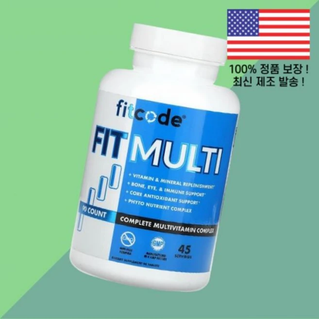 핏코드 핏 멀티 종합 종합비타민 멀티비타민 복합제 90정 fitcode Fit Multi Complete Multivitamin Complex 90 Tablets - 쿠팡