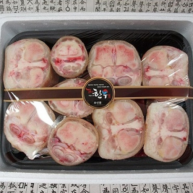 국내산 무항생제 한우 우족 세트 3kg 명절 추석 선물세트 선물용 아이스박스 가방 포장, 1개