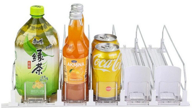 음료수디스펜서 5열 45cm 냉장고캔정리 캔디스펜서