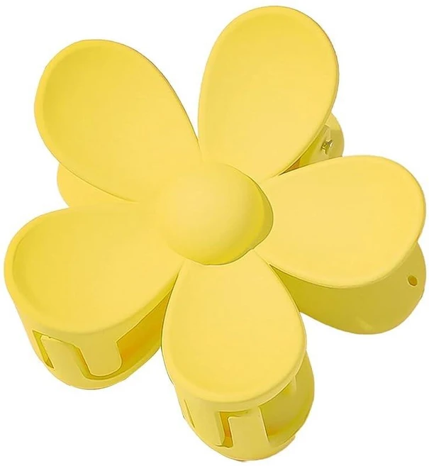 헤어 클로 클립 1개 꽃 모양 플라스틱 턱 클립 긁힘 방지 냄새 없이 유용하게 고정 타이트하게 가벼운 헤어 액세서리 뷰티 및 퍼스널 케어 클립 및 머리핀용옐로우 134 - 쿠팡