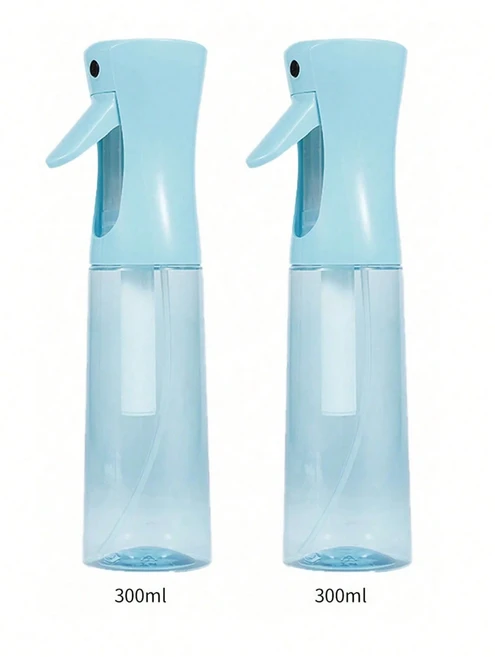 200ml/300ml 미용 스프레이 병 이발사 머리 고압 물통 살롱 뷰티 분무기, 09 2pcs 300ml, 01 기타, 01 플라스틱