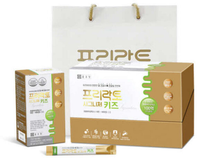 종근당 프리락토 시그니처 키즈 어린이 유산균 프로바이오틱스 30포x2통, 60g
