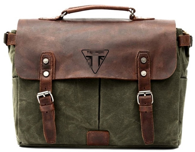 OD 트라이엄프 호환 본네빌T100/T900/T120/스피드트윈 튜닝 새들백 가죽 사이드백 가방, C미디엄+사이드브라켓(좌우선택)