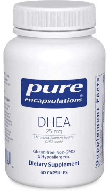 Pure Encapsulations DHEA 25 mg - Supplement for Immune Support Hormone Balance Metabolism Suppor, 1개, 60정 - 쿠팡