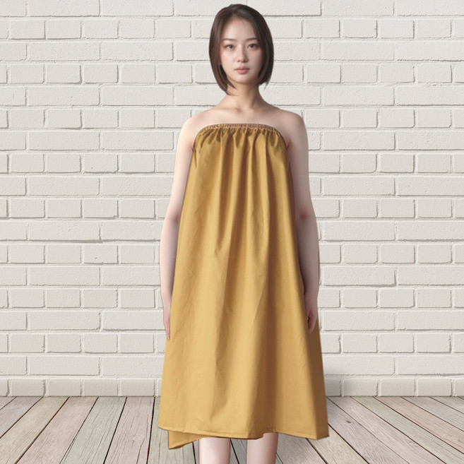 베드스토리 면100% 미용가운, 100%면 고객가운(고무줄_진저), 1개