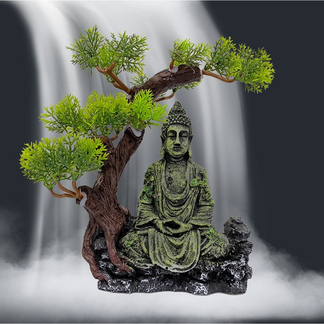 佛像魚缸裝飾 禪意造景擺件, 1個