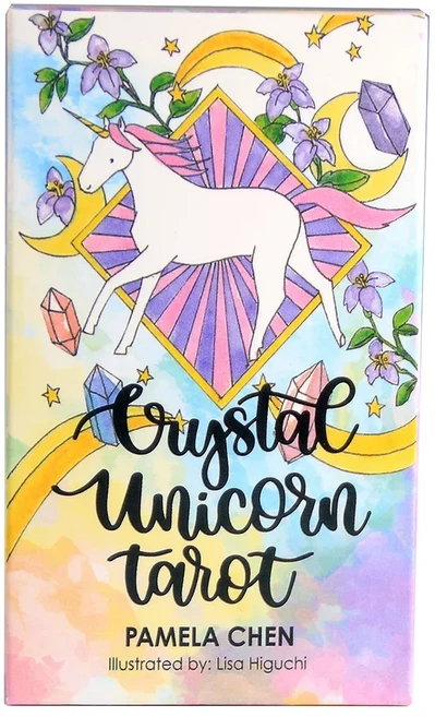 고품질 크리스탈 유니콘 타로 카드 가족 휴일 파티 놀이 데크 게임, 01 WHITE, 1개