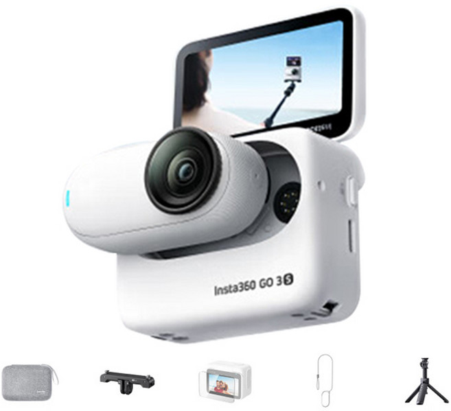 인스타360 고 3S 4K 액션캠 올라운드 세트 128GB, 스마트 화이트