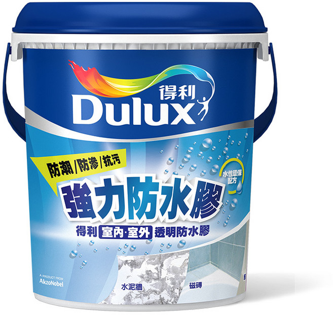 Dulux 得利 A795 強力防水膠 1加侖裝, 1罐, 透明, 3.785L