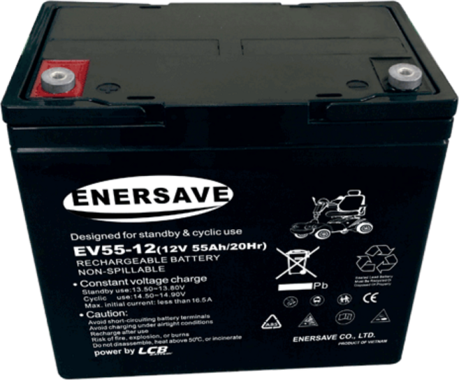 에너세이브 EV55-12 (12V 55AH) 전동휠체어 전동스쿠터 배터리, 1개