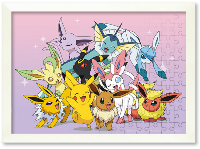 포켓몬스터 피카츄와 친구들 직소 퍼즐+액자 세트 애니메이션 108피스, 단품, 1개
