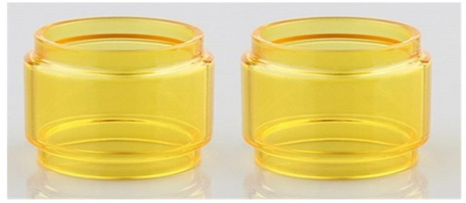 GEEKVAPE ZEUS X 메쉬/Zeus 듀얼 RTA 4ml/ZEUS 4 5ml/Zeus Sub Ohm 탱크 3 5ml 용 2pcs YUHETEC 컬러 버블 유리 튜브, ZEUS X mesh, 2pcs yellow