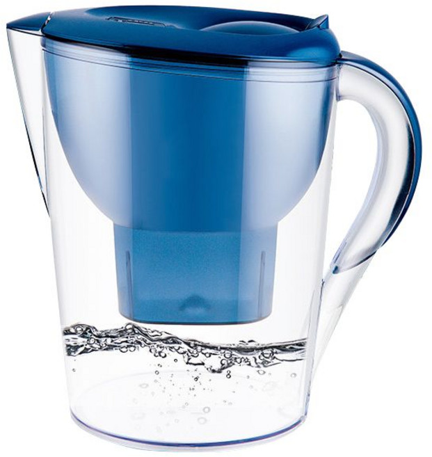 德國進口 淨水壺 濾水壺 3.5L大容量 去水垢 除氯, 1套, 3.5L藍色（一壺六芯）