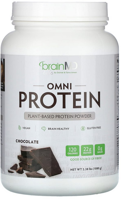 아이허브 Omni Protein 식물성 프로틴 파우더 초콜릿 1080g(2.38lbs), 1.08kg