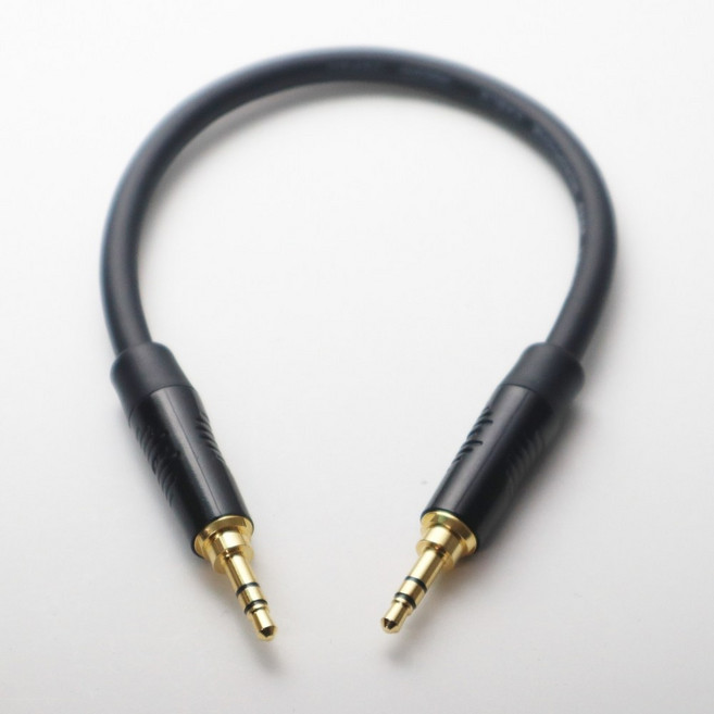 AUX 케이블 20cm 부터 / 모가미 무산소동 OFC 수제작 스테레오 3극 옥스 연결