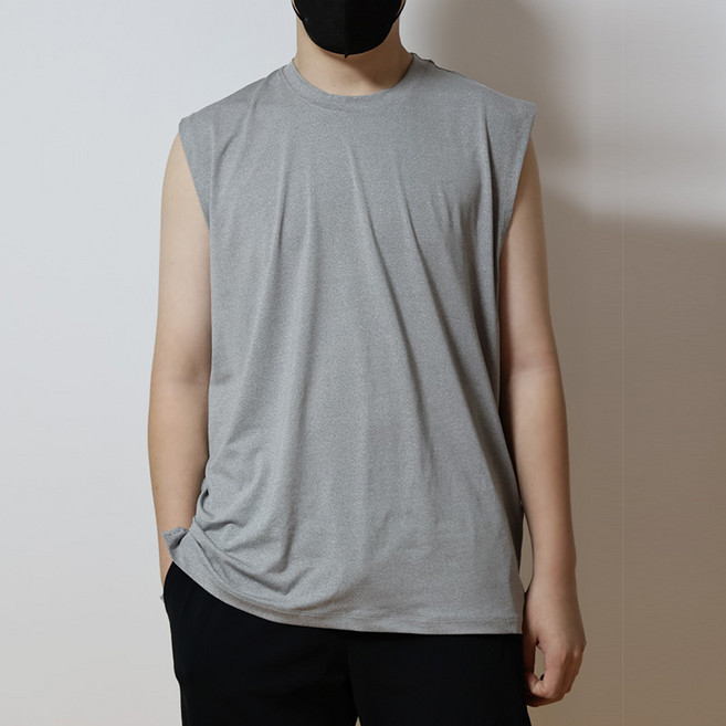 베루스 남자 오버핏 민소매 2장 세트