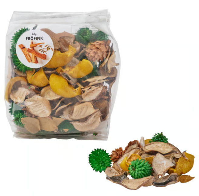 [방긋데이]이케아 포푸리 방향제 프뢰핑크 아들라드, 샌달우드 파촐리, 1개, 60g