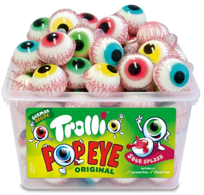 Trolli 트롤리 팝 아이 60개입 영국, 1개 - 쿠팡