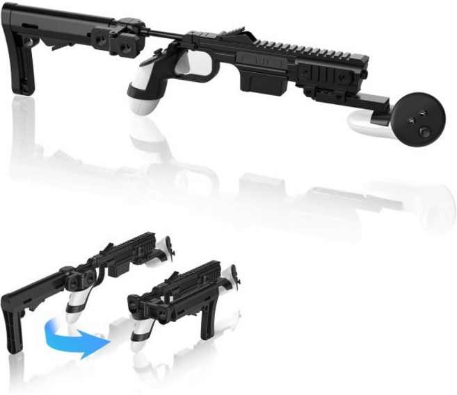 Voidronix 퀘스트 3 VR 건 스톡 혁신적인 업그레이드로 뛰어난 성능 제공 원활한 게임 추적 Oculus 컨트롤러 액세서리오른쪽 트리거 OculusQuest, QUEST2-RIGHT, 1개