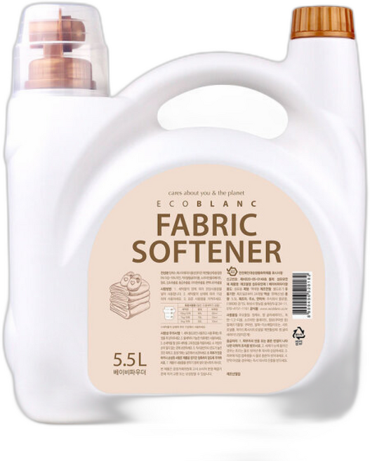 에코블랑 유아 섬유유연제 베이비파우더향, 1개입, 5.5L, 1개