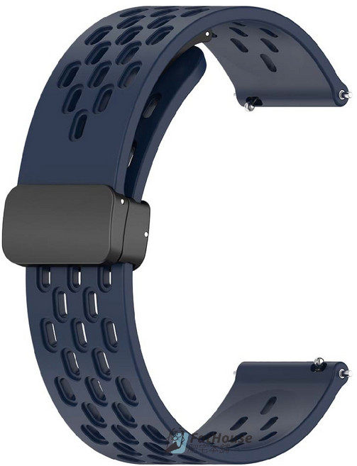 Garmin 運動磁吸矽膠錶帶, 1個, 午夜藍,適用4 45mm/3/2(22mm)