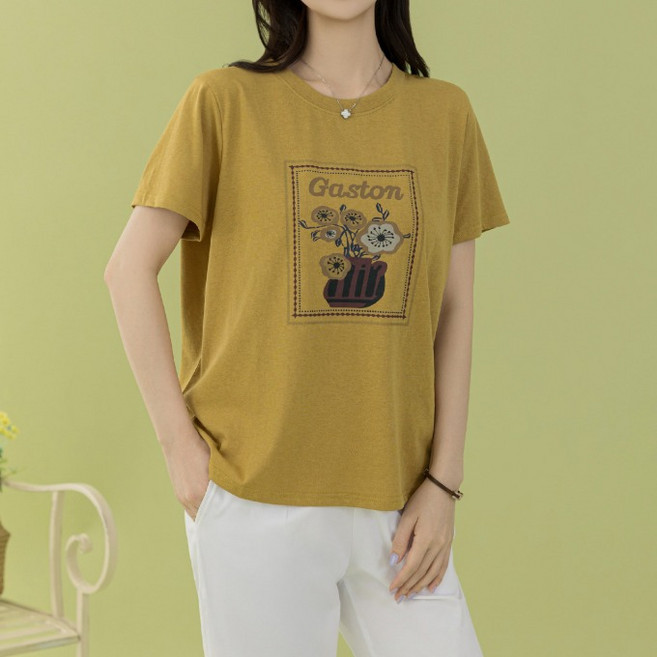 [디얼마미] 루네스 꽃 바구니 티 마담 미시 중년 여성 빅사이즈 40대 50대