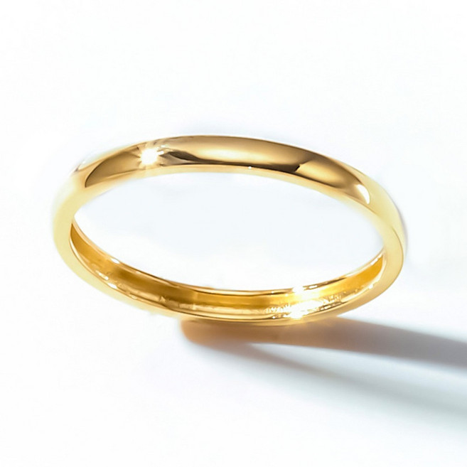 펠리체골드 18K 소프트 포인트 반지 (+선물포장) 여성 기념일 데일리 커플링 여자친구 모던 레이어드 심플 쉐입 골드 금 커플반지 내추럴화이트 무도금