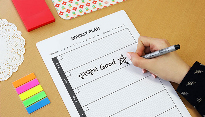 미니칠판 냉장고 체크리스트메모보드