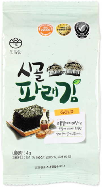 시골파래김 도시락김 4g 32봉 시골김 점심시간, 32개