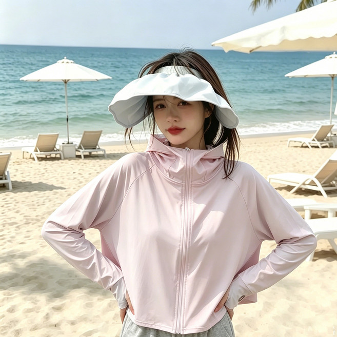 冰絲防曬衣女夏款連帽外套