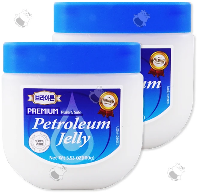 브라이튼 퓨어 페트롤리움 젤리 (100% PURE) 프로텍트 모이스춰라이즈 스무디~ 프리미엄 바세린, 2개, 100g - 쿠팡