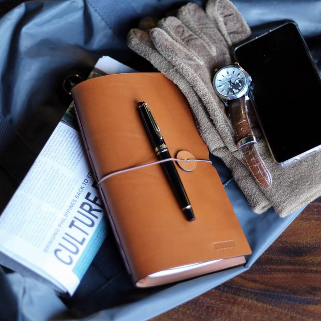 702 가죽 다이어리 만년 각인 빈티지 다꾸 수첩 노트 커버 커플 일기 소량 주문 제작, 레드, 각인 미작업, 소형